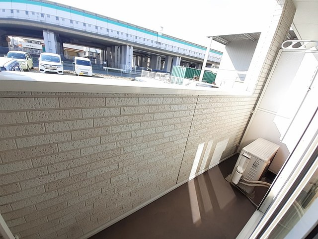 プラシード三宅のバルコニー