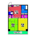【間取り】 | 原まるまん第２ビルの間取り
