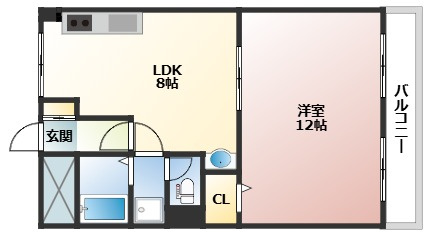 広島市西区観音本町１丁目の賃貸マンションの間取り