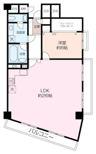 専有面積は約88㎡超！約26帖の開放的なLDKが特徴です。