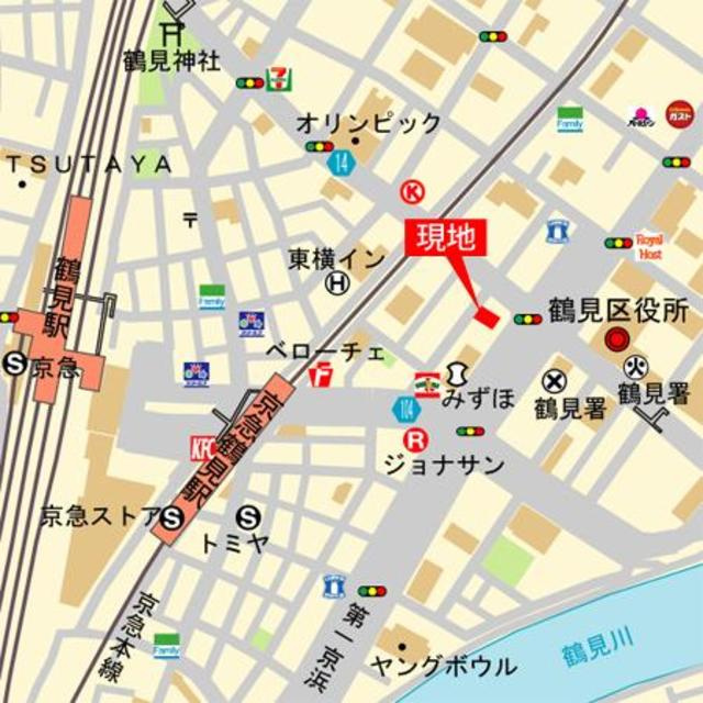 コモド鶴見アネックスの地図