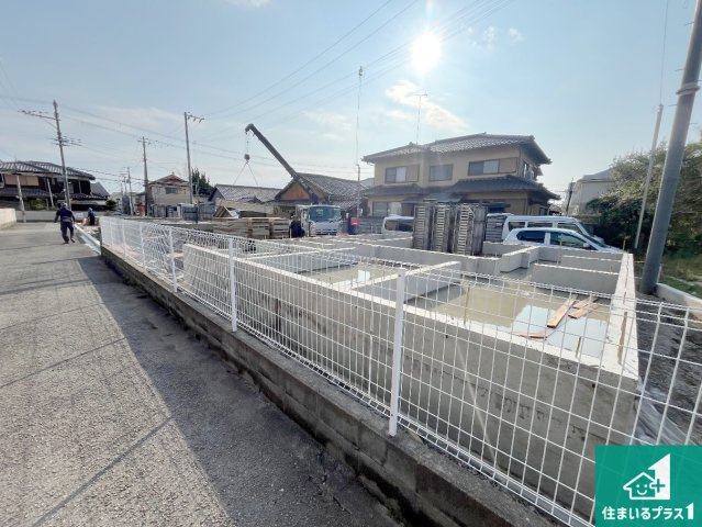 姫路市野里慶雲寺前町　第1期　新築一戸建ての外観|現在の進捗状況です！順調に作業進行中、完成が待ち遠しいです！詳細の間取り等、お気軽にお問い合わせください！