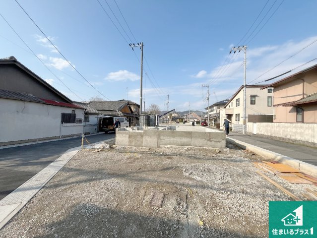 姫路市野里慶雲寺前町　第1期　新築一戸建ての外観|周辺は落ち着いた街並みの住宅地！子育てがしやすい住環境です！まだ未完成ですが、現地でしかわからない事もございます。是非一度ご覧ください。