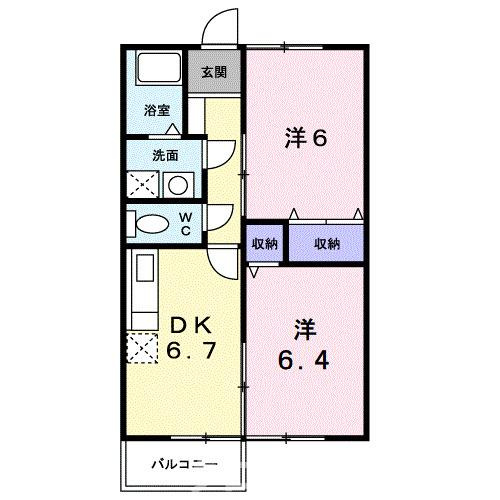 ブライトプラッツＡの間取り
