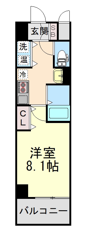 カスタリア三宮の間取り