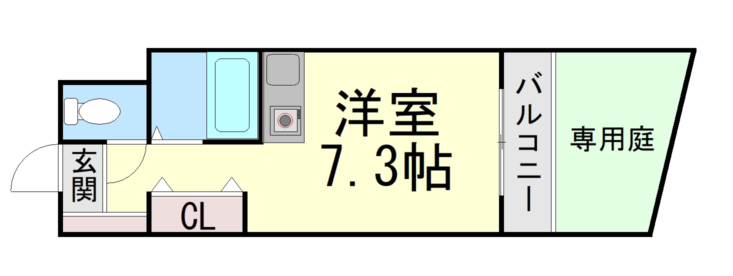 六甲カーサ・デ・ピエドラの間取り