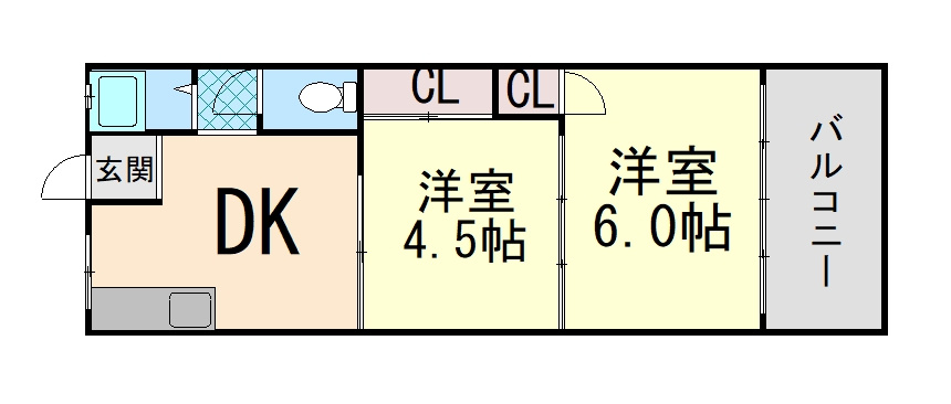 エルパラッツォ本山南(本南マンション)の間取り