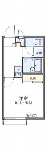 レオパレスＮｏｒｔｈ六甲の間取り