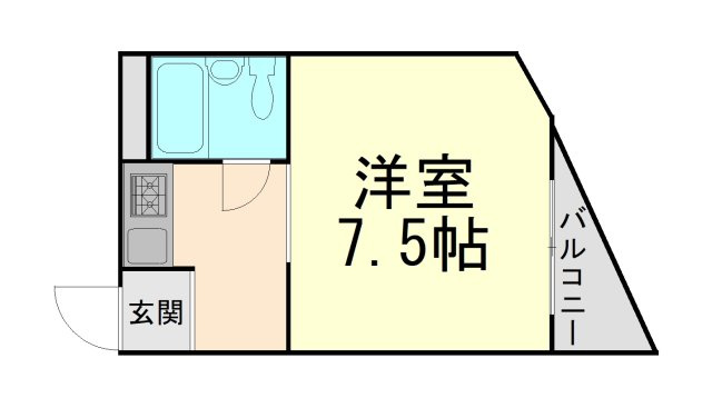 ハイメゾン岡本　３－Ｂの間取り