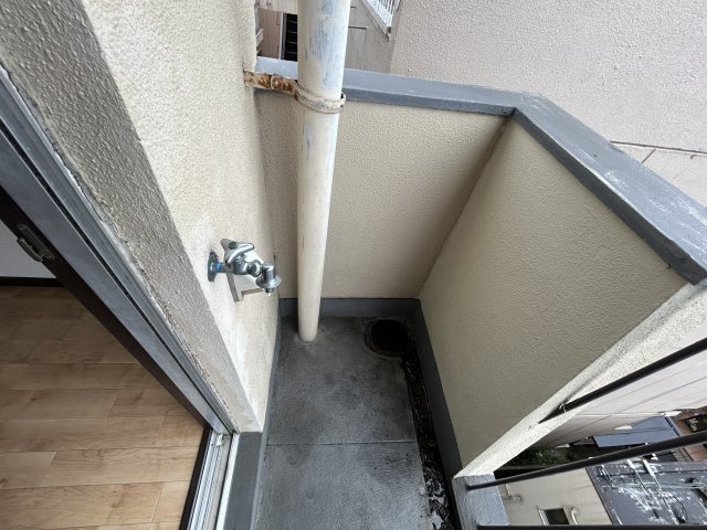 江南荘のバルコニー