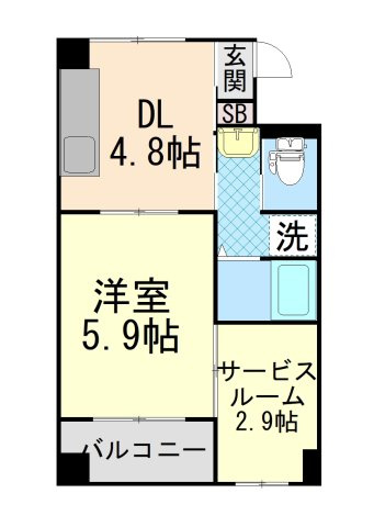 グランペール六甲の間取り