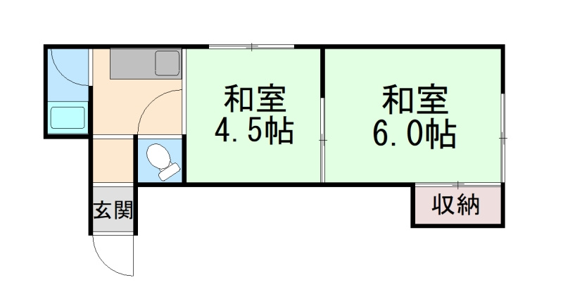 灘区城の下通アパートの間取り