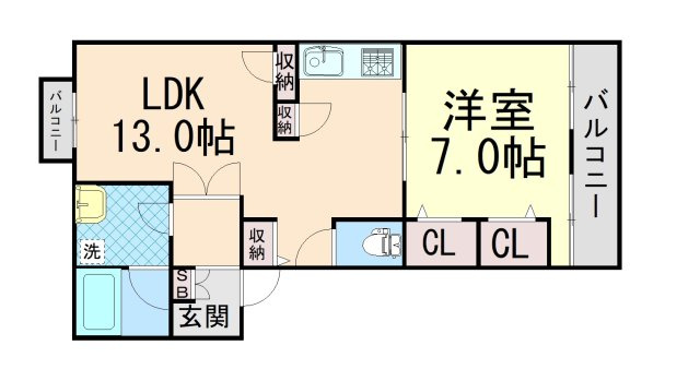 ライオンズマンション本山第５の間取り