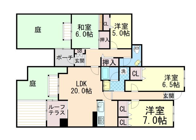 ジークレフ高羽２番館の間取り