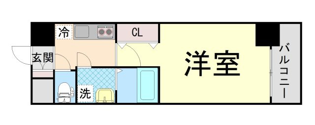 アドバンス三宮シュロスの間取り
