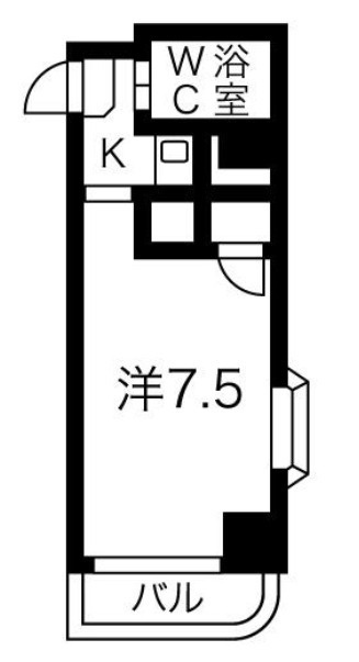 愛知県稲沢市1棟収益マンション【ミリアン稲沢駅前】の間取り