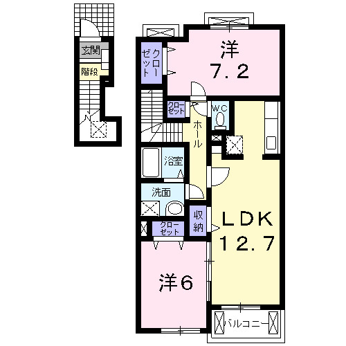 エアリースクエアⅡの間取り