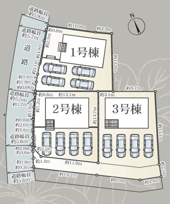 【区画図】 | 富士市天間第17　新築戸建　1号棟