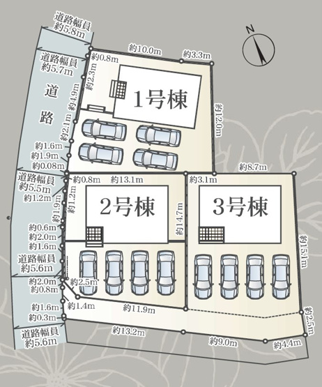 【区画図】 | 富士市天間第17　新築戸建　1号棟