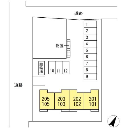 ソル・クラーロの区画図
