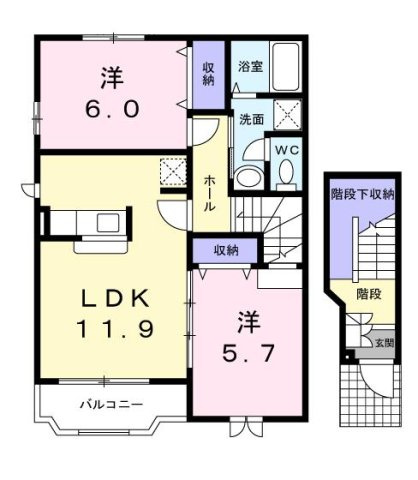 【間取り】 | エアリーコート　ウエスト