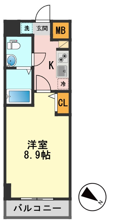 CORVAL亀有の間取り