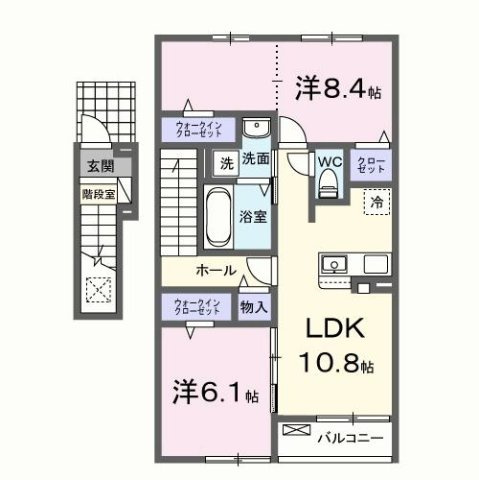 【間取り】 | メゾンド・プチ・フルールⅩⅡ