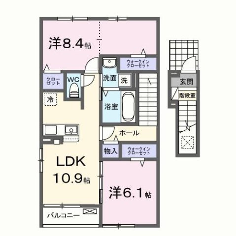 【間取り】 | メゾンド・プチ・フルールⅩⅡ