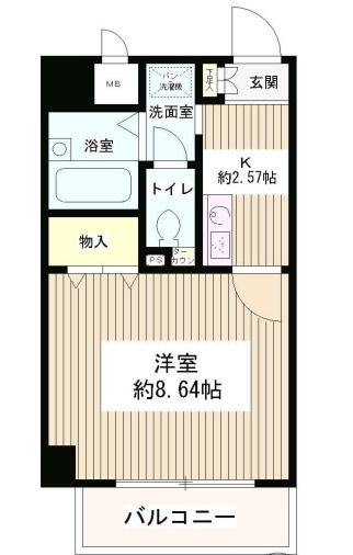 グロリア大洋の間取り