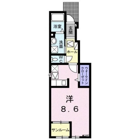 【間取り】 | プルメリア　Ａ