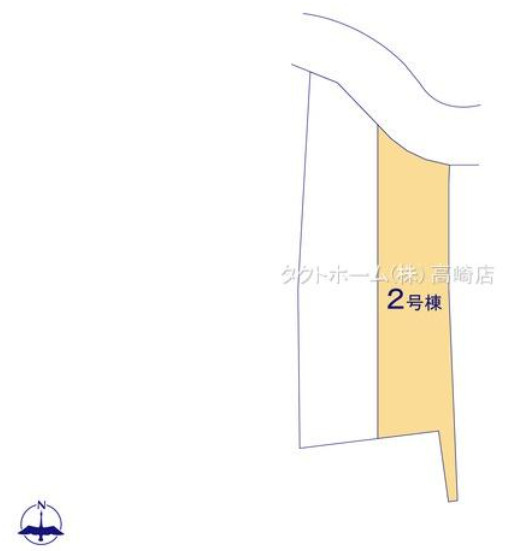 高崎市岩鼻町2期（全2棟）2号棟の区画図