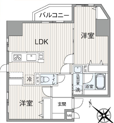 マイキャッスル池尻大橋の間取り