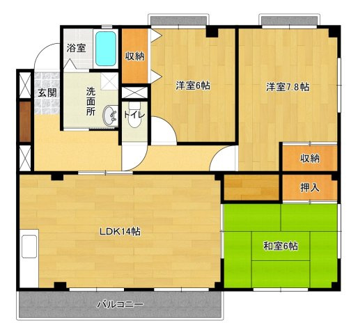 【間取り】 | アーブル・ベールⅠ | アーブルベールⅠ(GoodHome)　