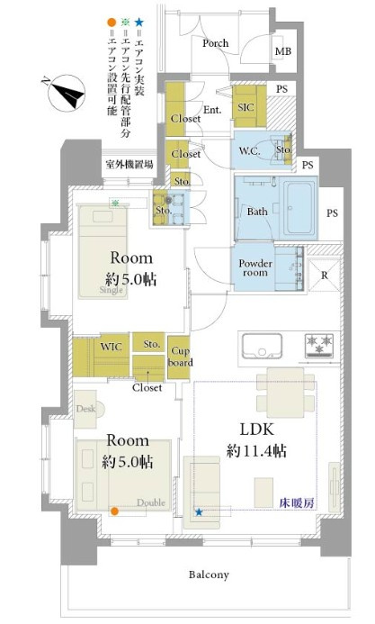 クレッセント渋谷神泉の間取り