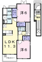 【間取り】 | ご家族にもおすすめの2LDKの間取りです！