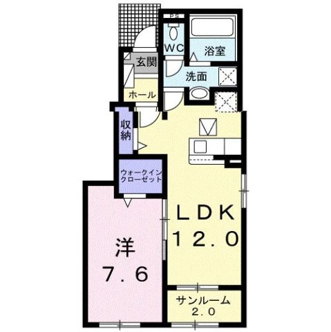 【間取り】 | シエロアスール　Ⅰ