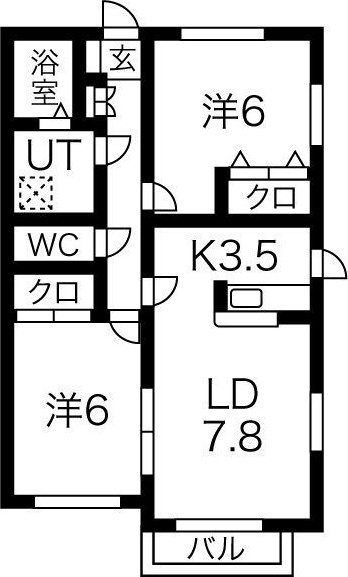 ラシーヌC棟の間取り