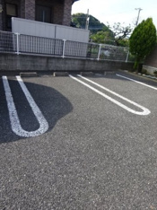 駐車場に車を止められます
