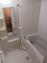 落ち着いた空間のお風呂です