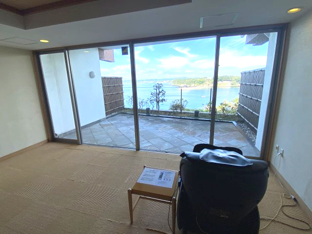 メビウスブレイン油壺マリナテラスのその他共用部分|共用施設：大浴場 脱衣室からも海が望めます