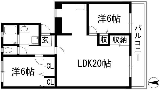 【間取り】 | アンシャンテ川西