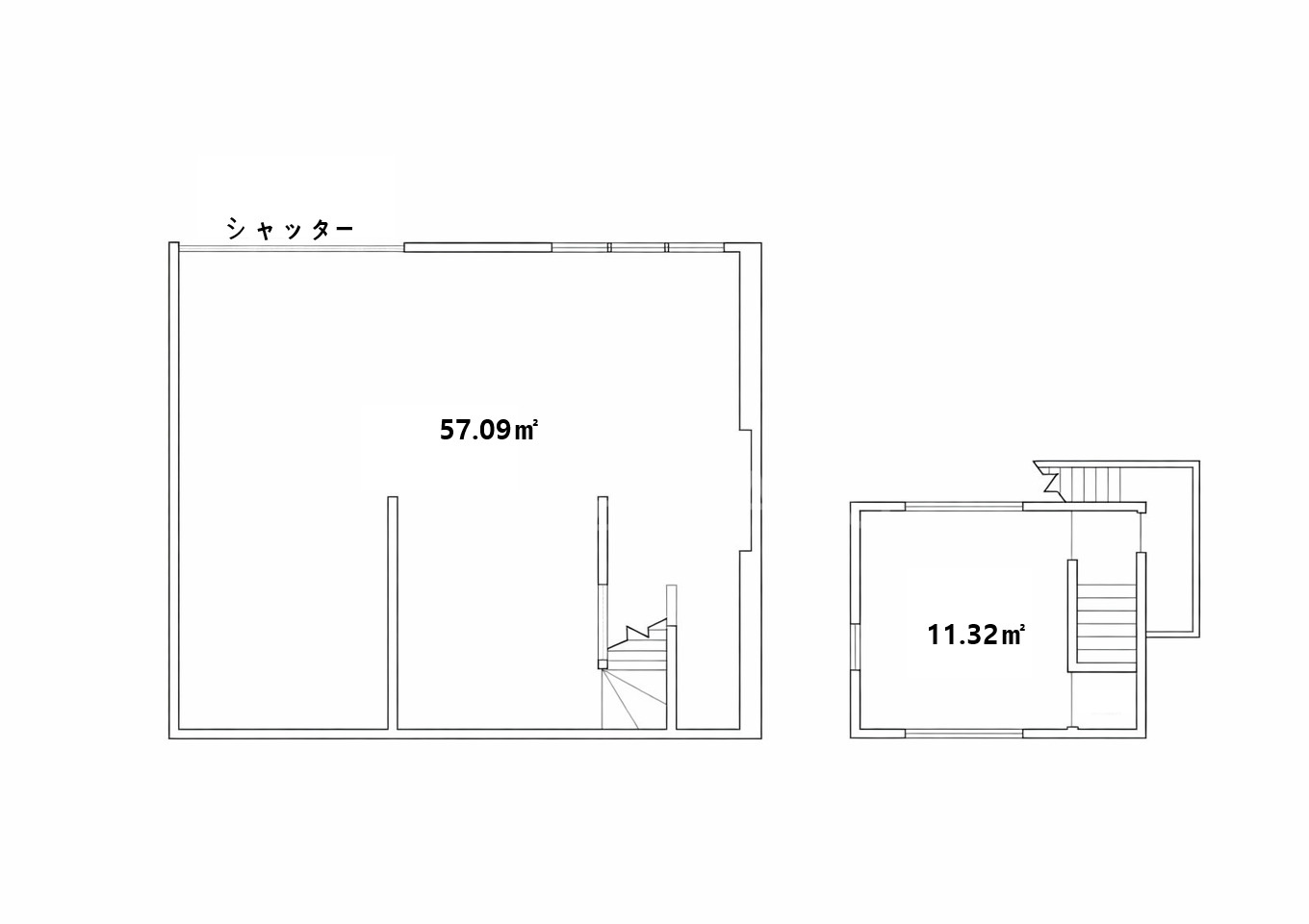 高井田元町2丁目貸店舗・倉庫の間取り