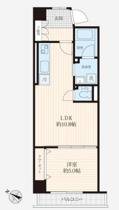 【間取り】 | 日生土地戸越マンション