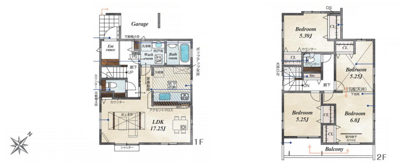 上尾市本町５丁目　新築一戸建て　ブルーミングガーデン　01