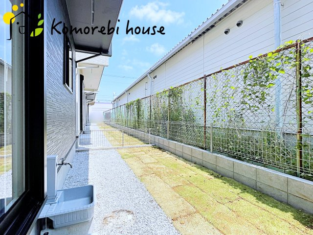 上尾市本町５丁目　新築一戸建て　ブルーミングガーデン　01の庭|お庭も活用できます