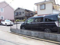 駐車場に車を止められます