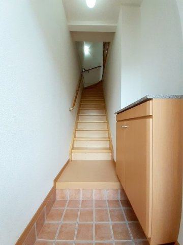 明るい玄関です