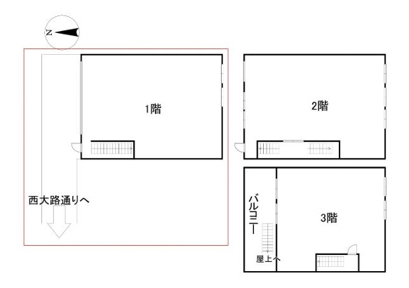 中京区東中合町ビルの間取り