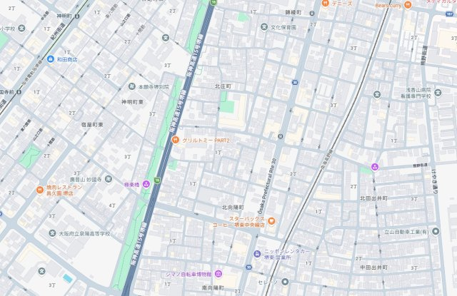 堺市堺区南庄町　第1期　新築一戸建ての地図