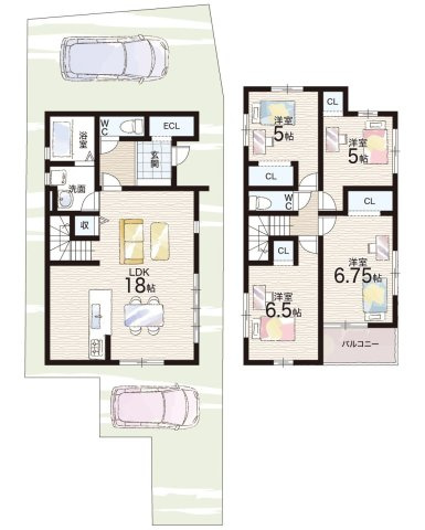 堺市堺区南庄町　第1期　新築一戸建ての間取り